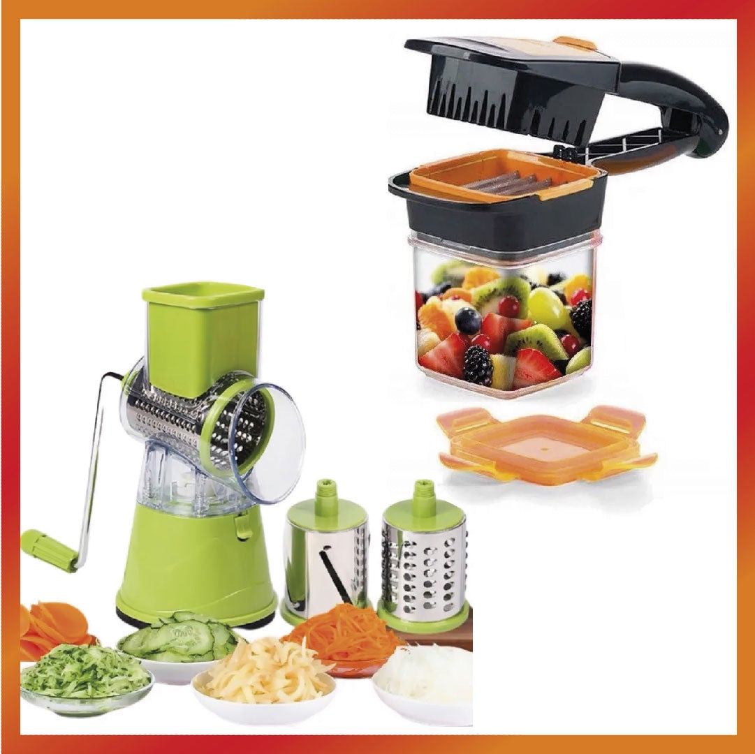 Combo Molino + Cortador manual Frutas y Verduras