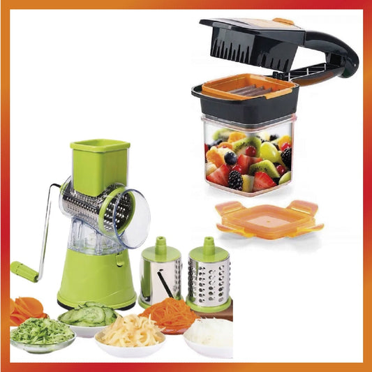Combo Molino + Cortador manual Frutas y Verduras