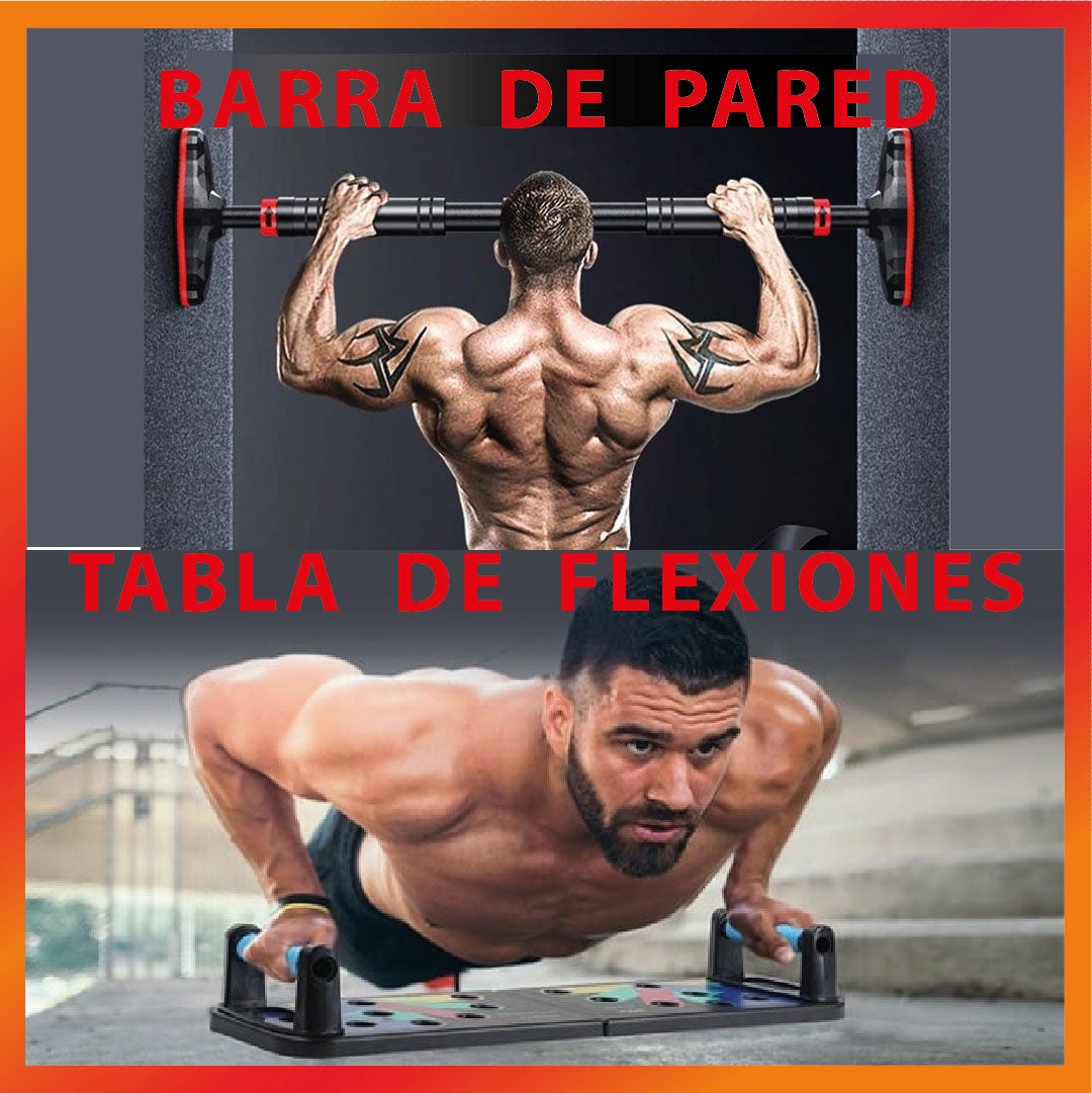 Barra best sale flexiones pared