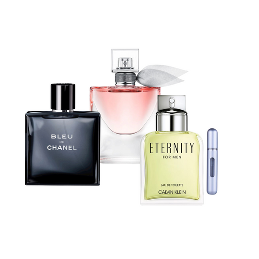 Bleu De Chanel + La Vida Es Bella + Eternity For Men