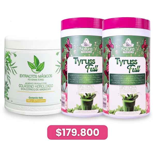 Colágeno con Citrato de Magnesio x1 + 2 Tyruss Full